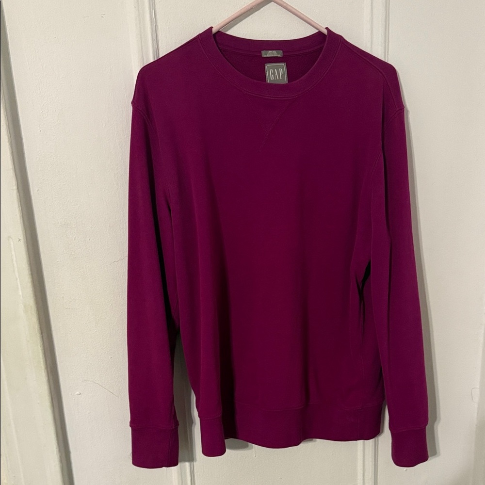 GAP Men's Crewneck Sweater - Berry
